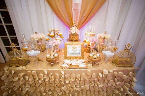 Gold and pink parties - royal birthday! | CatchMyParty.com