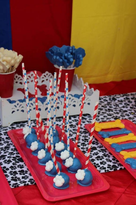 Cake pops Paw Patrol | CatchMyParty.com