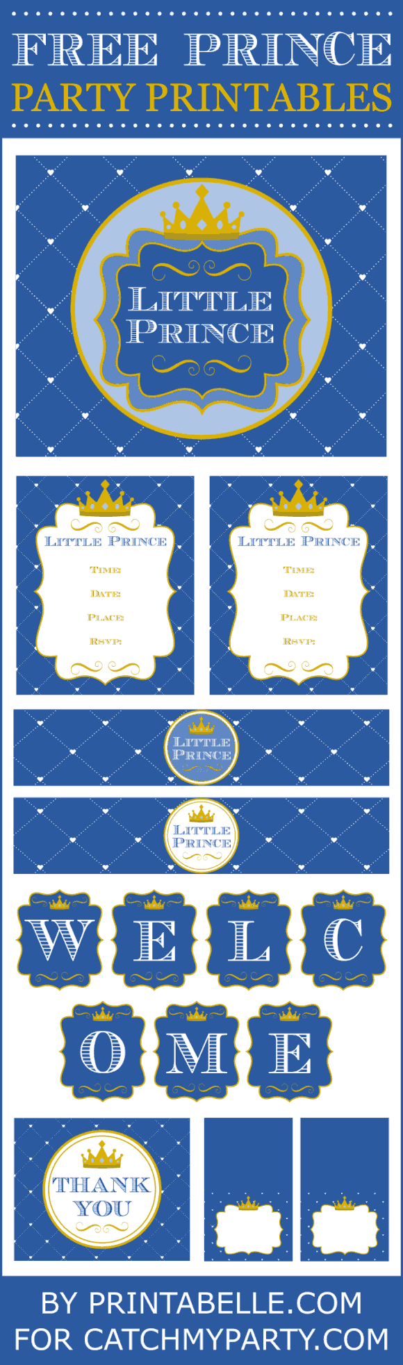 Free Prince Party Printables