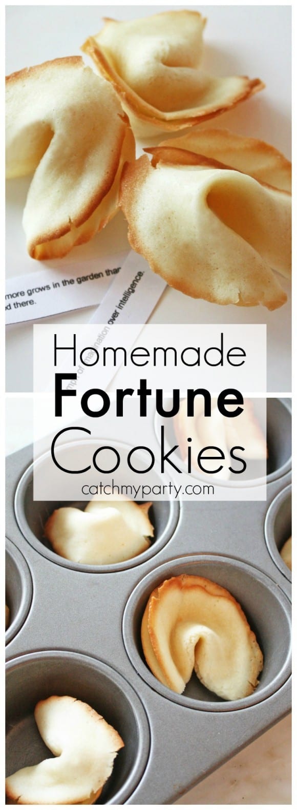 Homemade Fortune Cookie Recipe | CatchMyParty.com