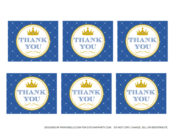 Download These Charming Free Prince Party Printables - Favor Tags 