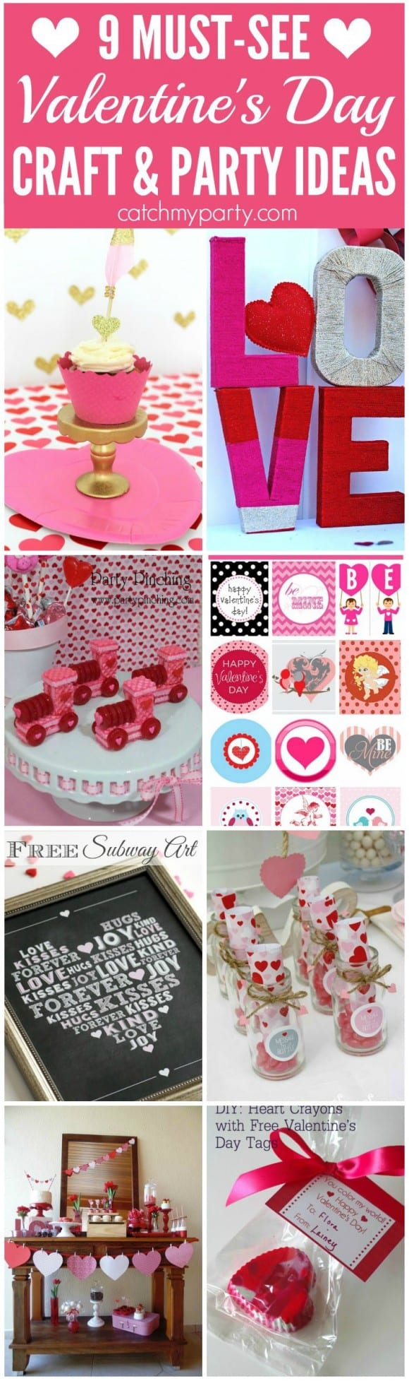 9 Must-See Valentine's Day Crafts & Party Ideas | CatchMyParty.com