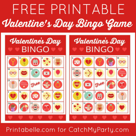 Free Valentine's bingo game | CatchMyParty.com