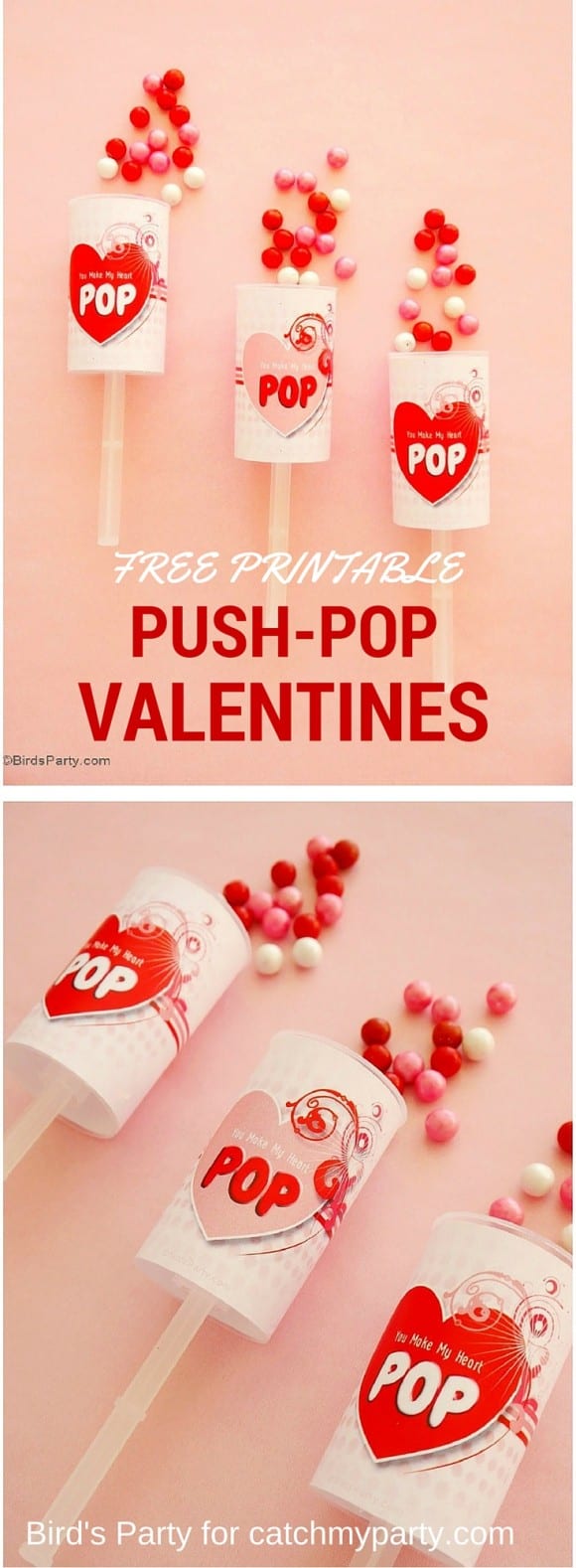Free Valentine's Day Push Pop Printables | CatchMyParty.com