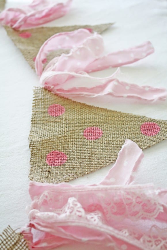 Shabby Chic Bunting | CatchMyParty.com