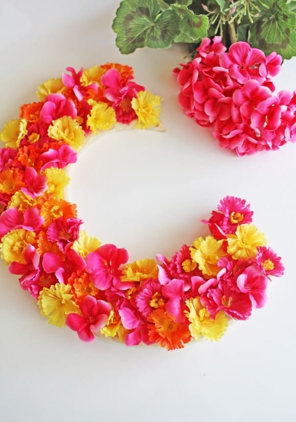 Flower Monogram Letter | CatchMyParty.com