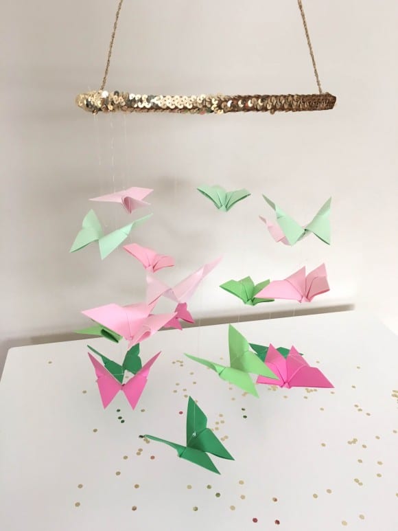 Glam Origami Butterfly Chandelier | CatchMyParty.com