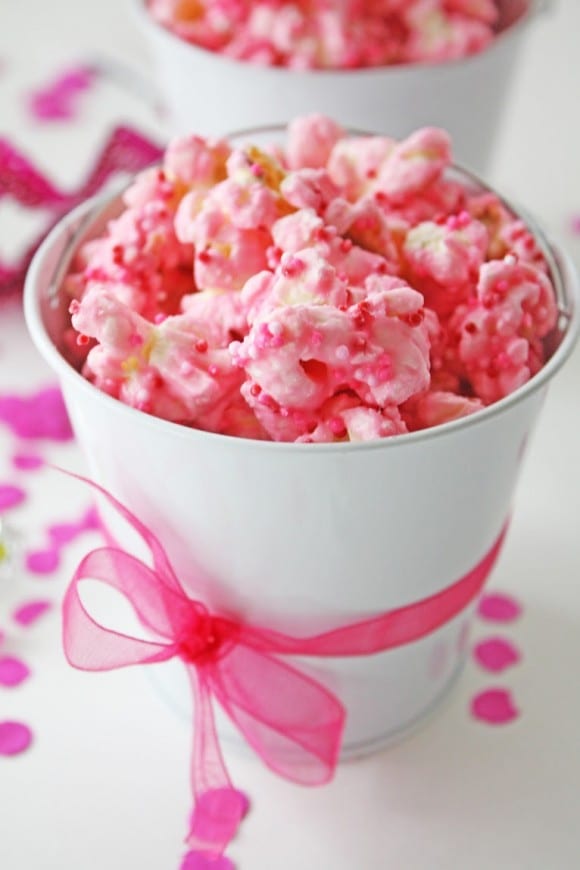Pink Princess Party Popcorn | CatchMyParty.com