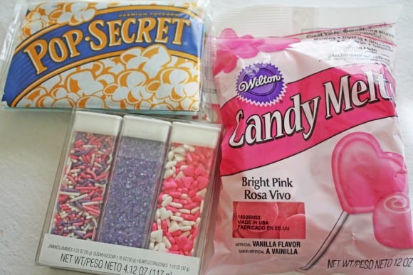 Ingredients for Pink Princess Party Popcorn | CatchMyParty.com