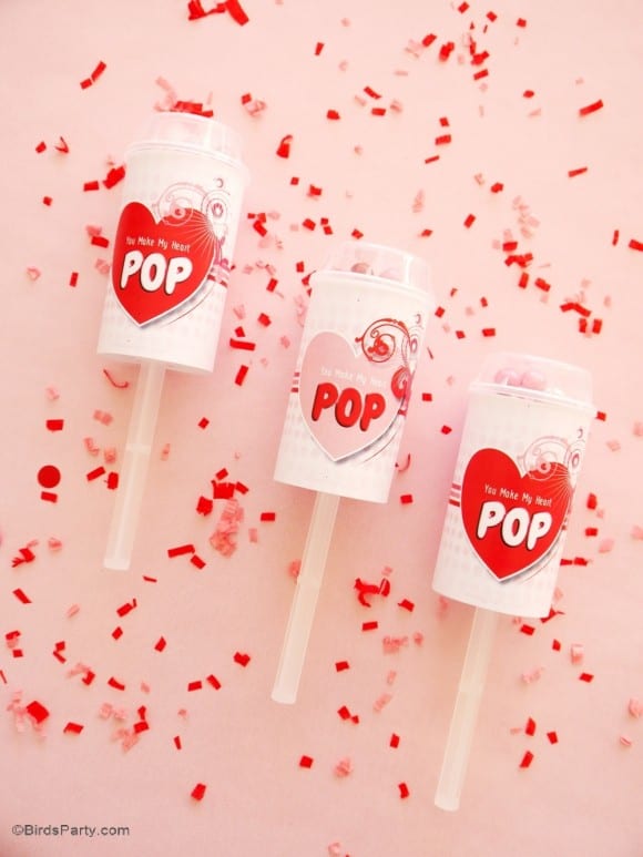 Free Valentine's Day Push Pop Printables | CatchMyParty.com