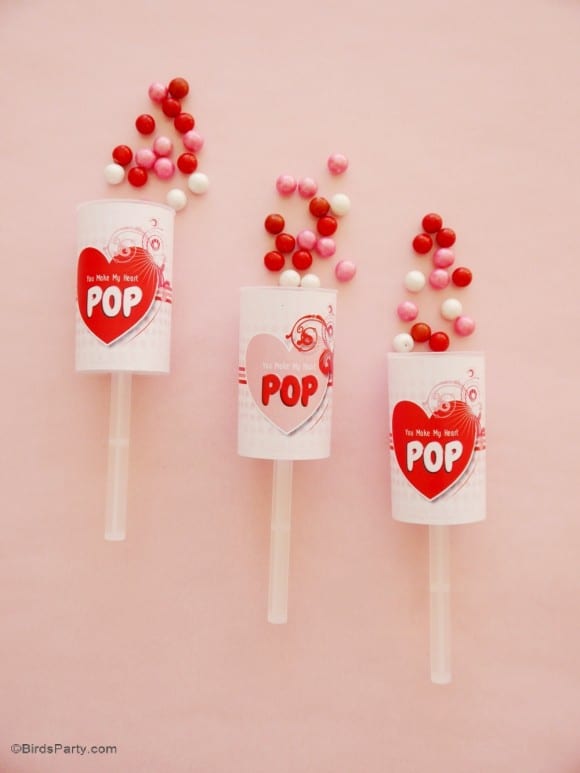 Free Valentine's Day Push Pop Printables | CatchMyParty.com