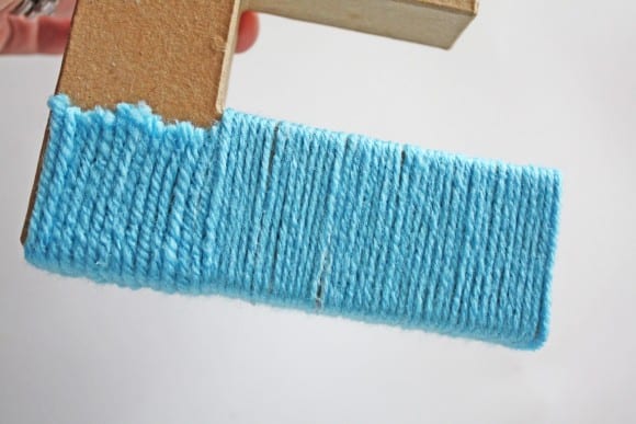 Making Yarn Ombre Letter | CatchMyParty.com