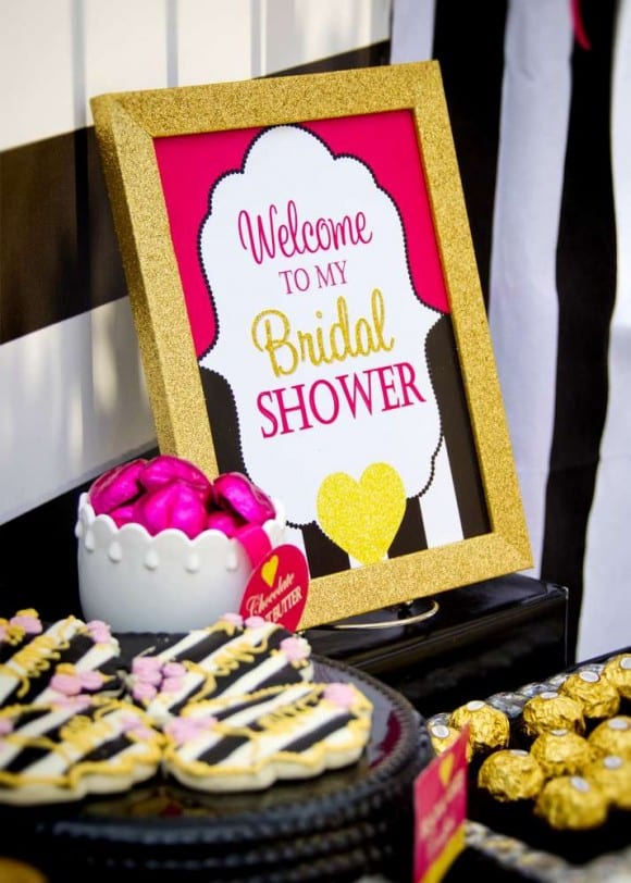 Kate Spade Welcome Sign | CatchMyParty.com