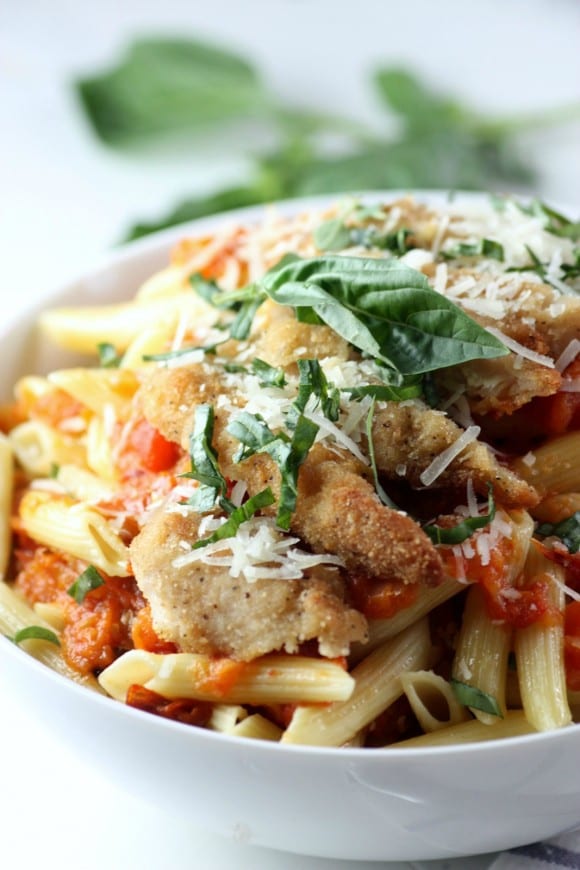 Pasta Arrabiata With Chicken Recipe | CatchMyParty.com