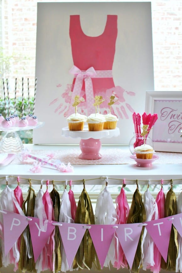 Ballerina Party Ideas + Free Printables | CatchMyParty.com