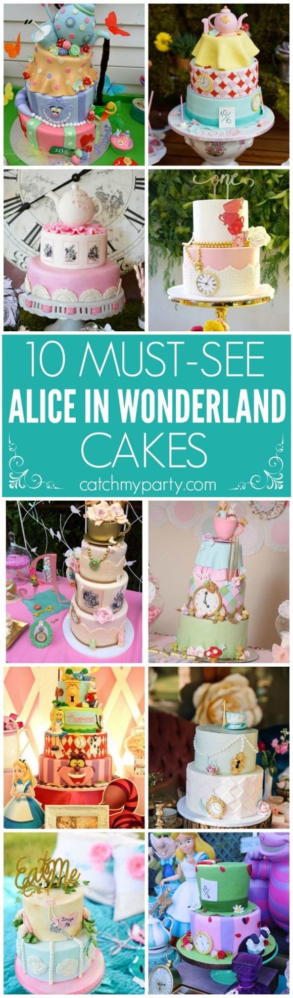 10 Must-See Alice in Wonderland Cakes | Catchmyparty.com