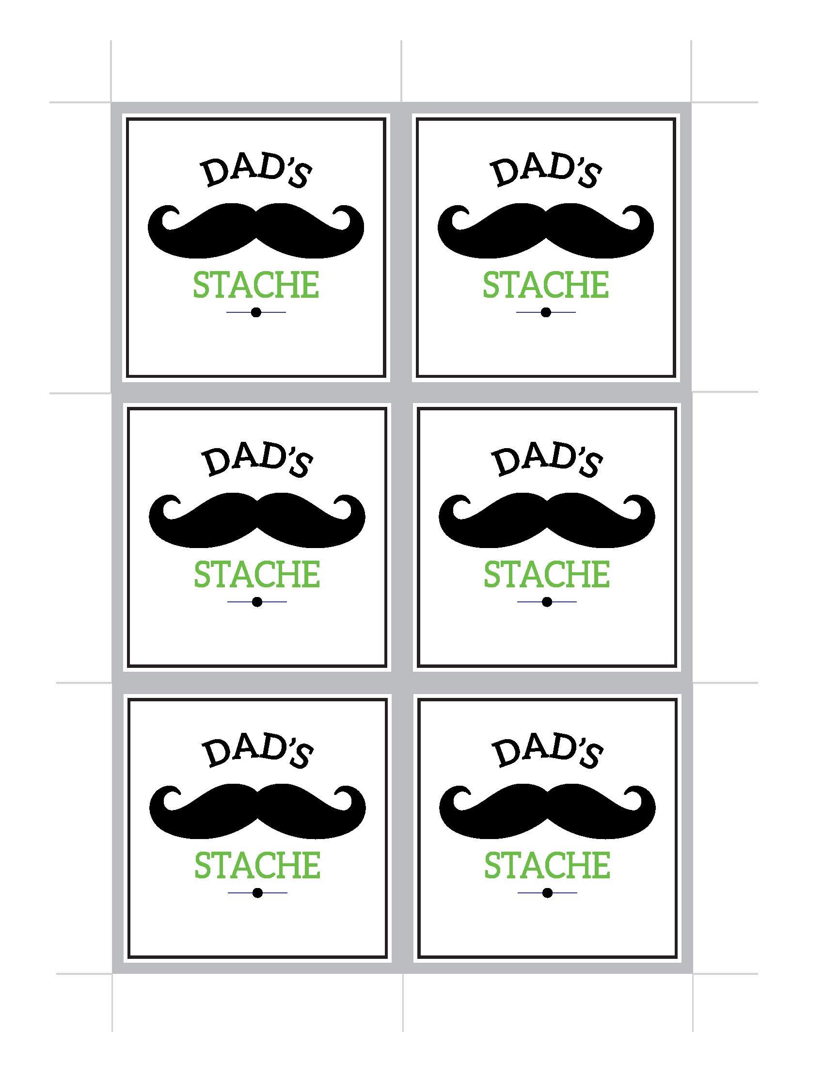 dads stache jar printable