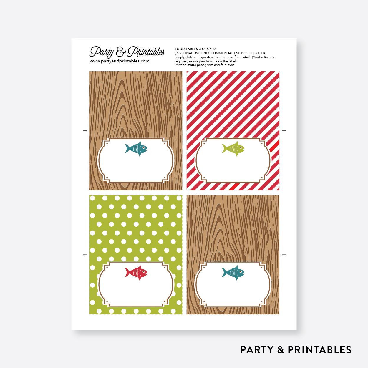 I Love Fishing Father S Day Free Printables Catch My Party