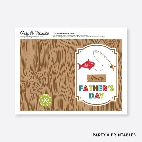 I Love Fishing Father's Day Free Printables | CatchMyParty.com