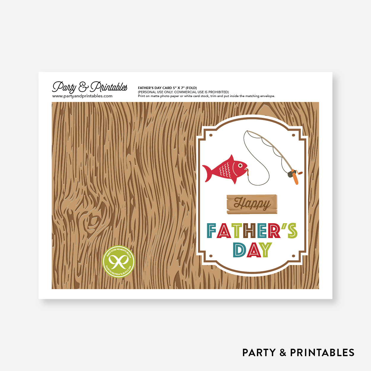 Free Printable Fishing Father S Day Cards