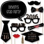 Grad Photo Booth Props | Catchmyparty.com