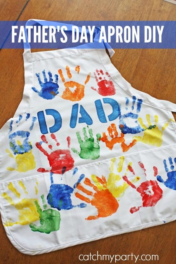 Father's Day Apron DIY | CatchMyParty.com