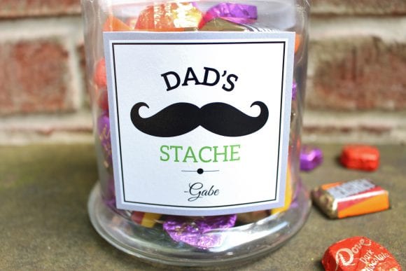 Dad 'Stache' Father's Day Gift Idea | CatchMyParty.com