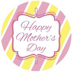 Free Striped Mother's Day Printables | CatchMyParty.com