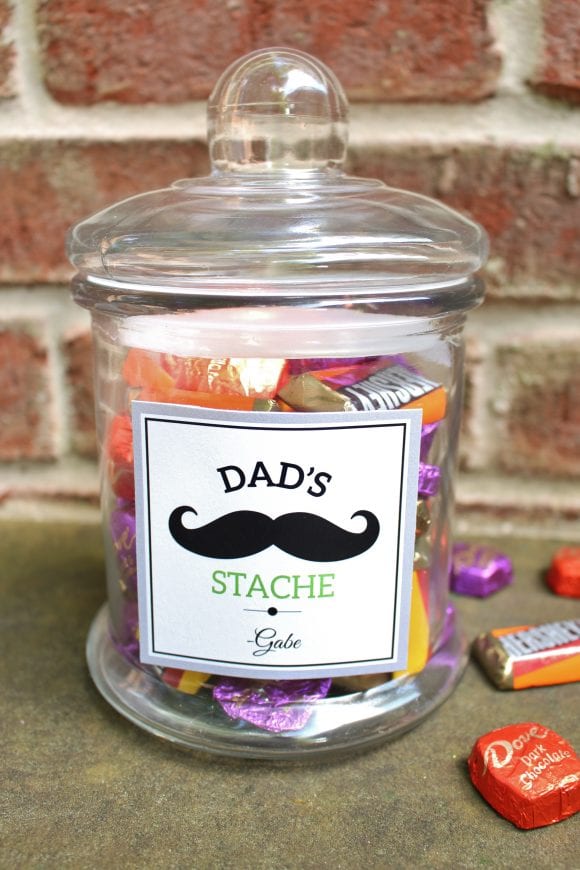 Dad 'Stache' Father's Day Gift Idea | CatchMyParty.com