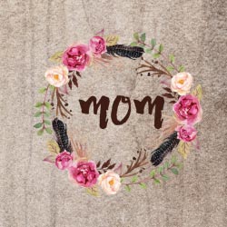 Free Boho Flowers Mother's Day printables | CatchMyParty.com