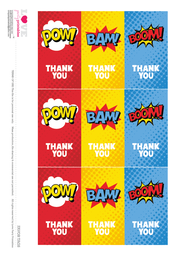Download These Awesome Free Superhero Party Printables Catch My Party
