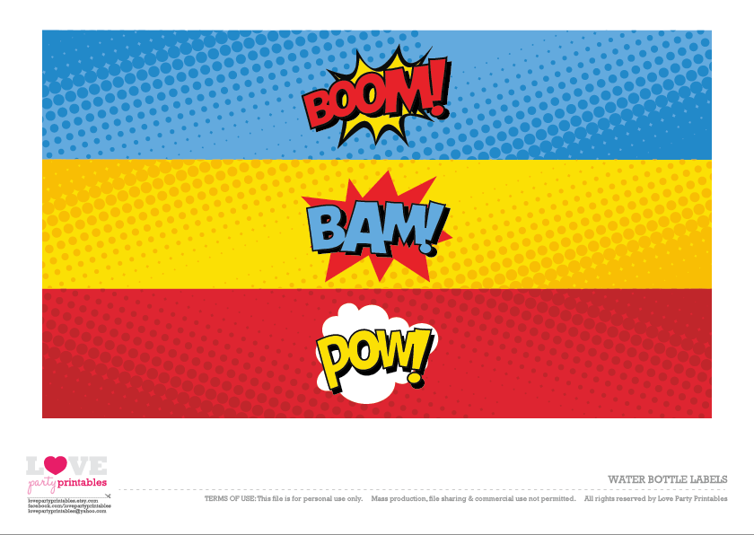 Download These Awesome Free Superhero Party Printables Catch My Party