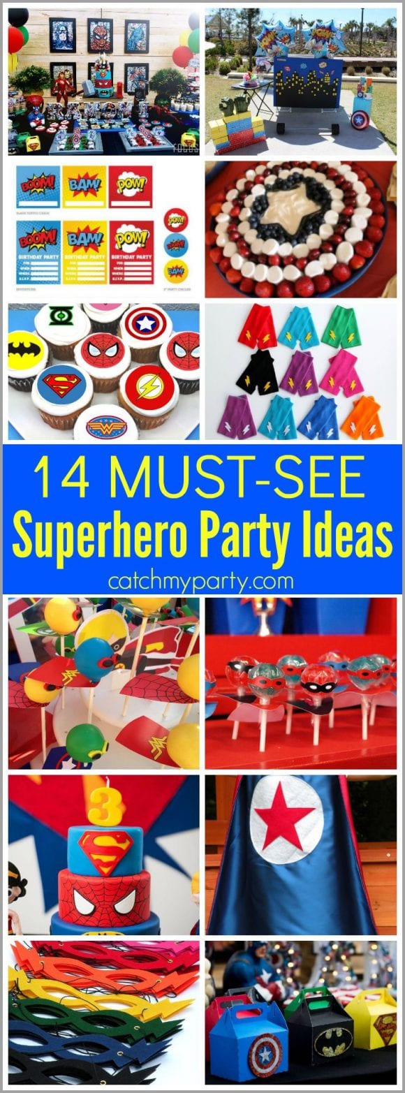 14 Must-See Superhero Party Ideas | Catchmyparty.com