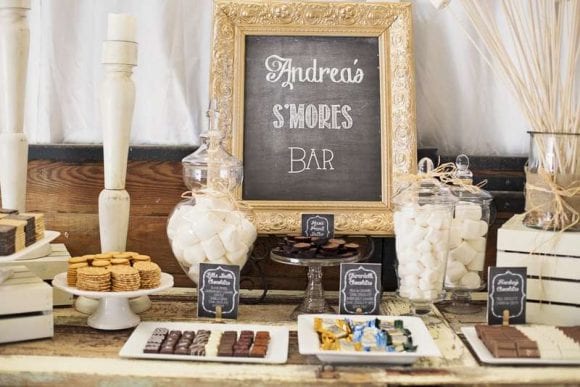 40th Birthday S'mores Bar | CatchMyParty.com
