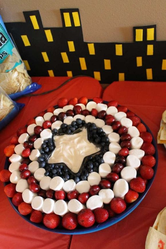 Captain America food idea | Catchmyparty.com