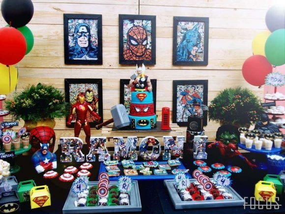 Superhero dessert table | Catchmyparty.com