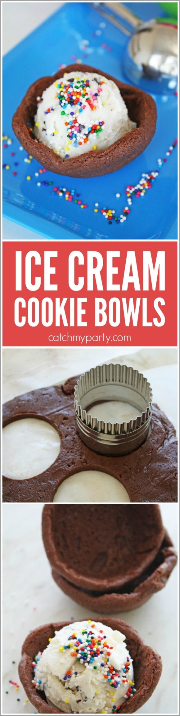 Ice Cream Cookie Bowls | CatchMyParty.com