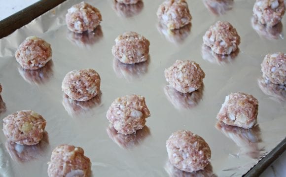 Scooped and rolled meatballs | CatchMyParty.com