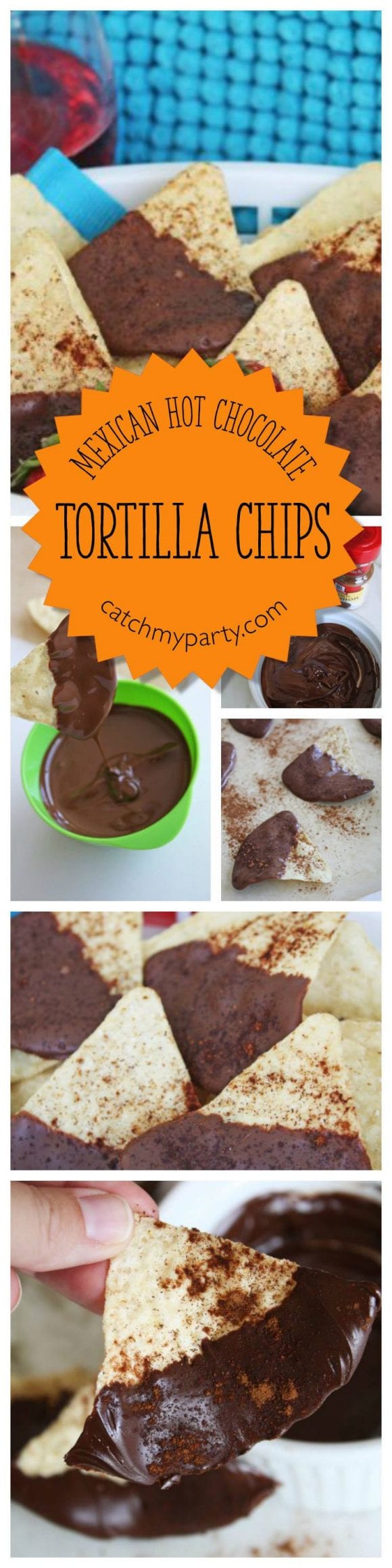 Mexican Hot Chocolate Tortilla Chips | CatchMyParty.com