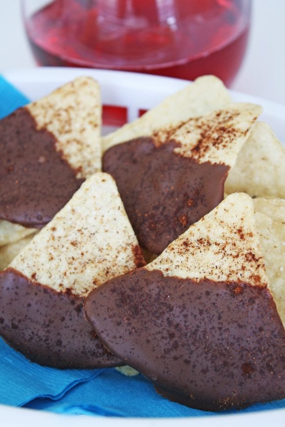 Mexican Hot Chocolate Tortilla Chips | CatchMyParty.com