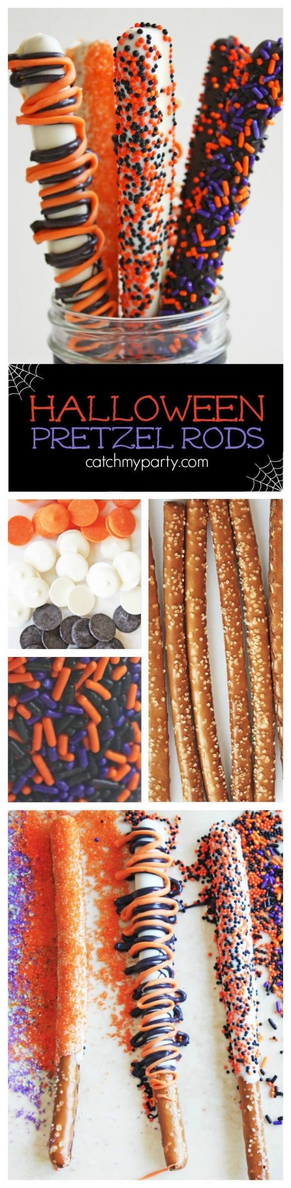 Halloween Pretzel Rods