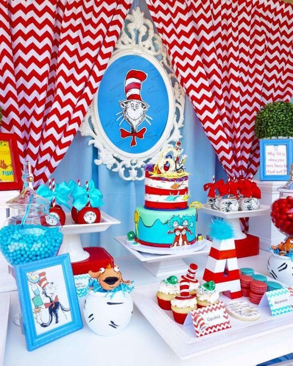 Dr. Seuss Birthday Party | CatchMyParty.com