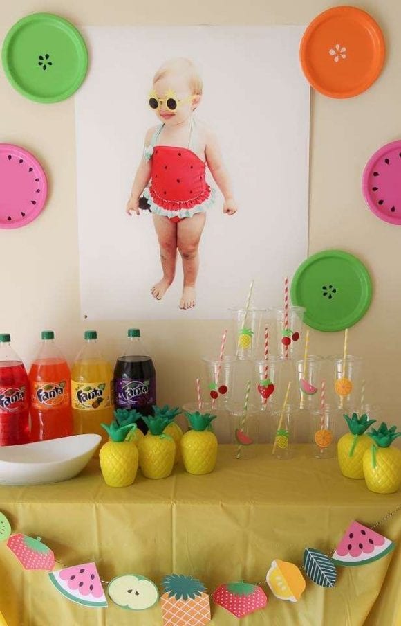 Two-tti Frutti birthday party | CatchMyParty.com