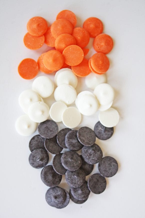 Orange, White, and Black Candy Melts | CatchMyParty.com