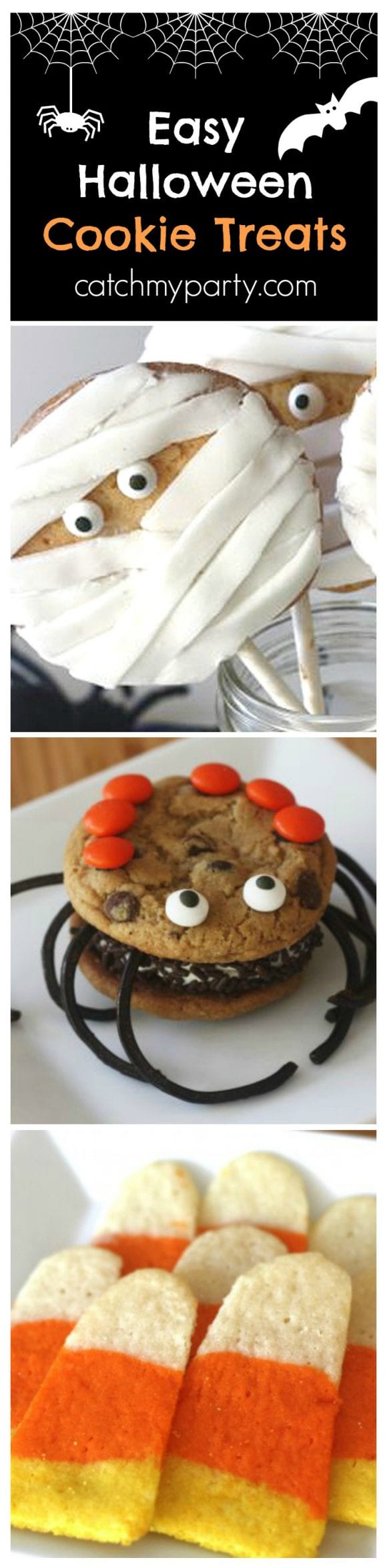 Easy Halloween Cookie Treats | CatchMyParty.com