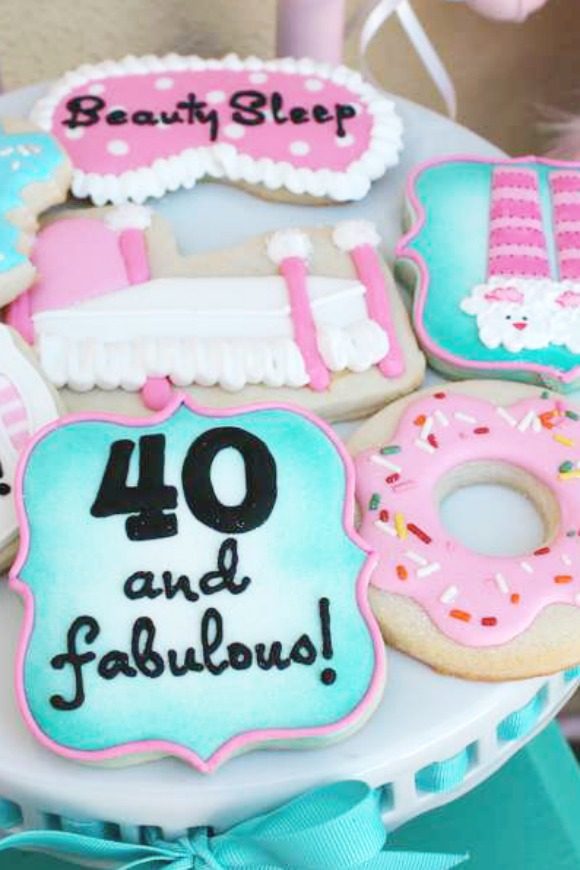 Donuts & PJs Themed 40th Birthday Party | CatchMyParty.com Donuts & PJs Themed 40th Birthday Party | CatchMyParty.com
