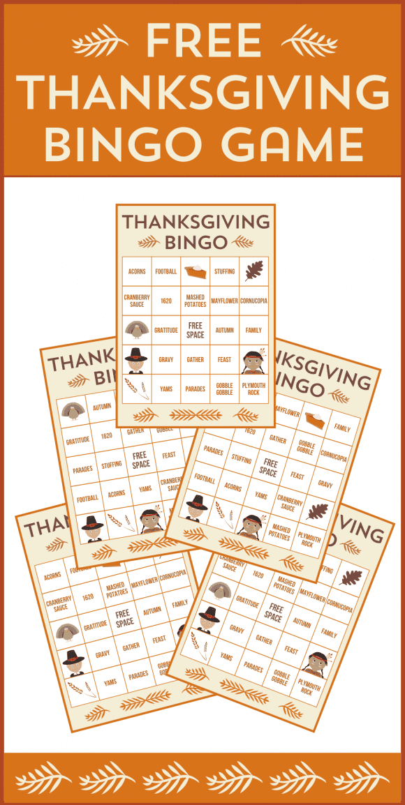 Free Thanksgiving Bingo Game | CatchMyParty.com
