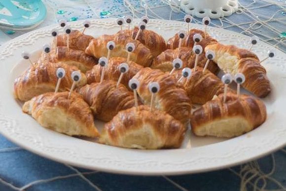 Crab Croissants for a Moana party | CatchMyParty.com