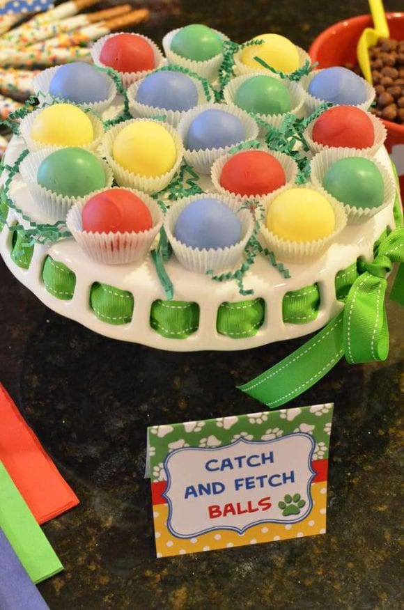 Cake pop fetch balls | CatchMyParty.com