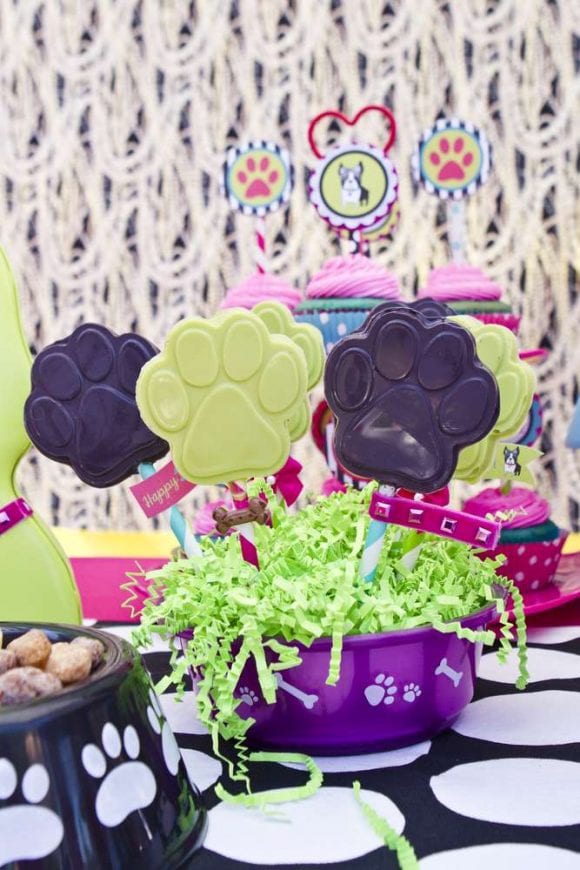 Chocolate puppy pops | CatchMyParty.com